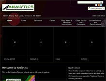 Tablet Screenshot of analyticscorp.com